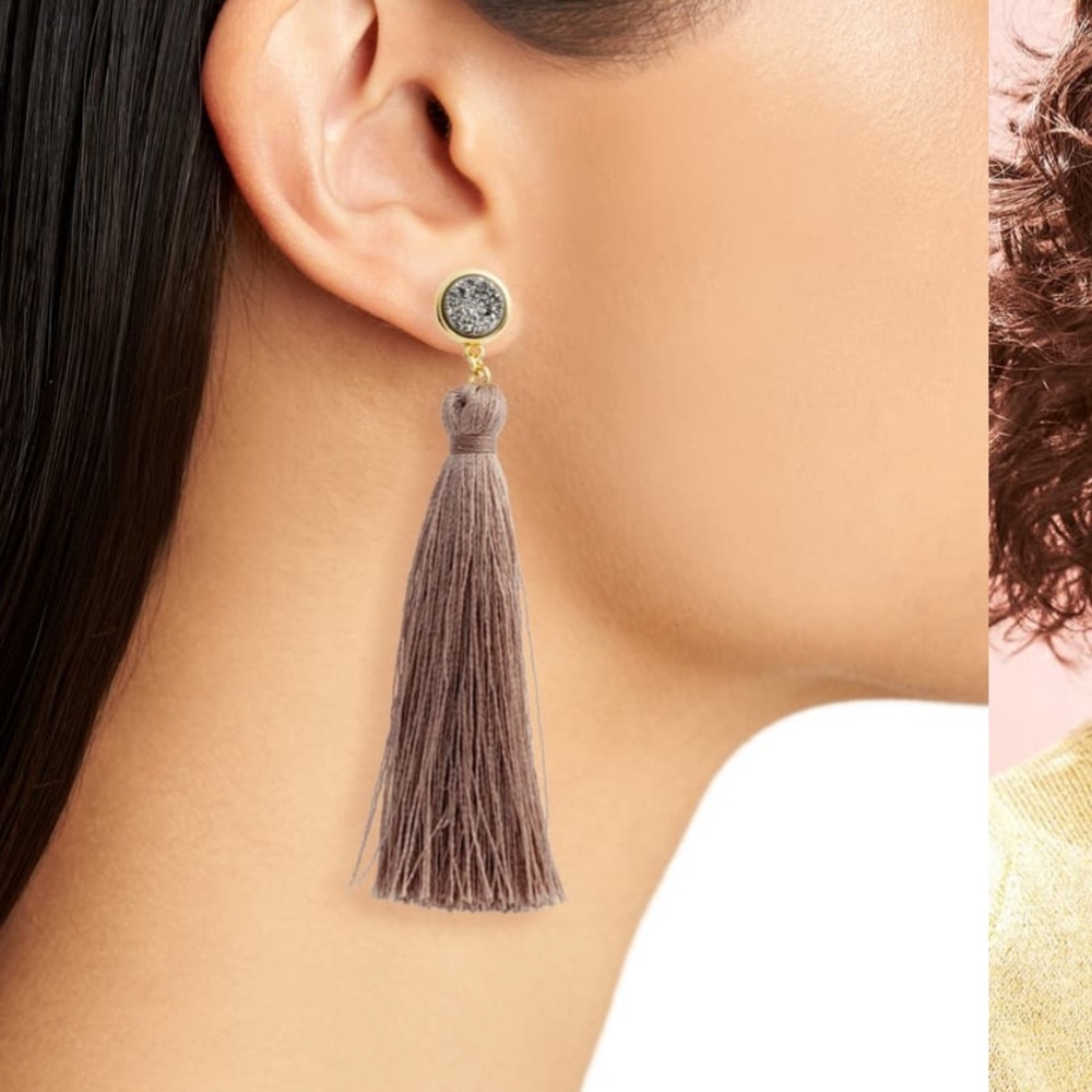 Gorjana tassel earrings.